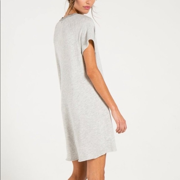 NWT N:Philanthropy CalaLilly Gray Mini Sleeve Sweatshirt Dress Size Small - Picture 5 of 16